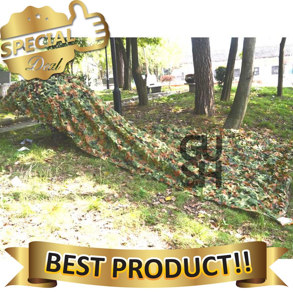 Tenda Jaring Kamuflase Camping Militer Camouflage Net 2x3m -  Net Camo