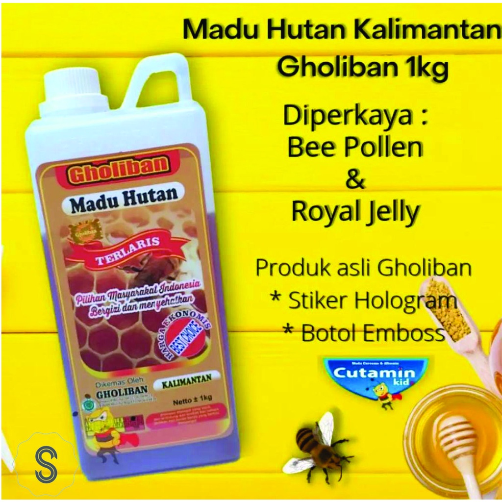 Madu Hutan Kalimantan Ghaliban Diperkaya Bee Pollen dan Royal Jelly Meningkatkan Imunitas