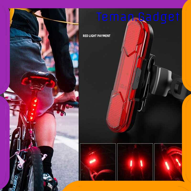 TG-IB614 ROBESBON LAMPU BELAKANG SEPEDA USB RECHARGE TAIL LIGHT - AS1010