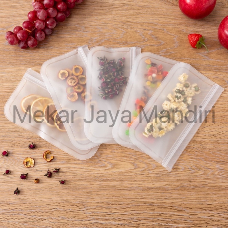 Plastik Kulkas Penyimpanan Reusable Ziplock Quality Material EVA Berbahan Tebal Menjaga Kulitas Makanan Segar Plastic Storage Fridge