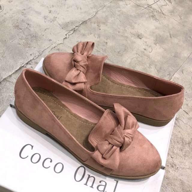 Sepatu Flatshoes Pita Kantoran Import Korea Wanita Harga Grosir Murah Lucu Coco Onal