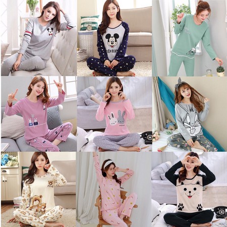 b010, import piyama set fashion import terlaris baju tidur wanita