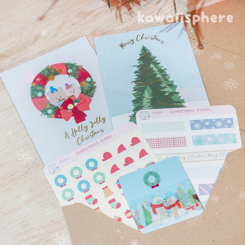 

Christmas Pack B (Limited) | Kawaiisphere Sticker & Art prints edisi Natal