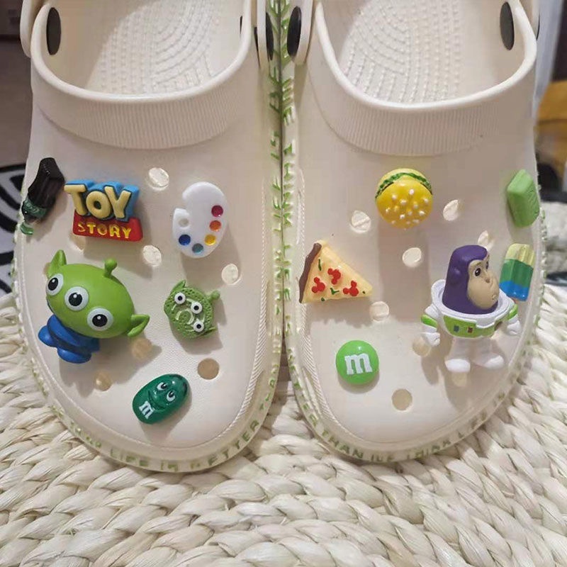 12 Pcs Kancing Sepatu Desain Kartun Toy Story croc / jibz / Button croc / Charm / Buzz Lightyear