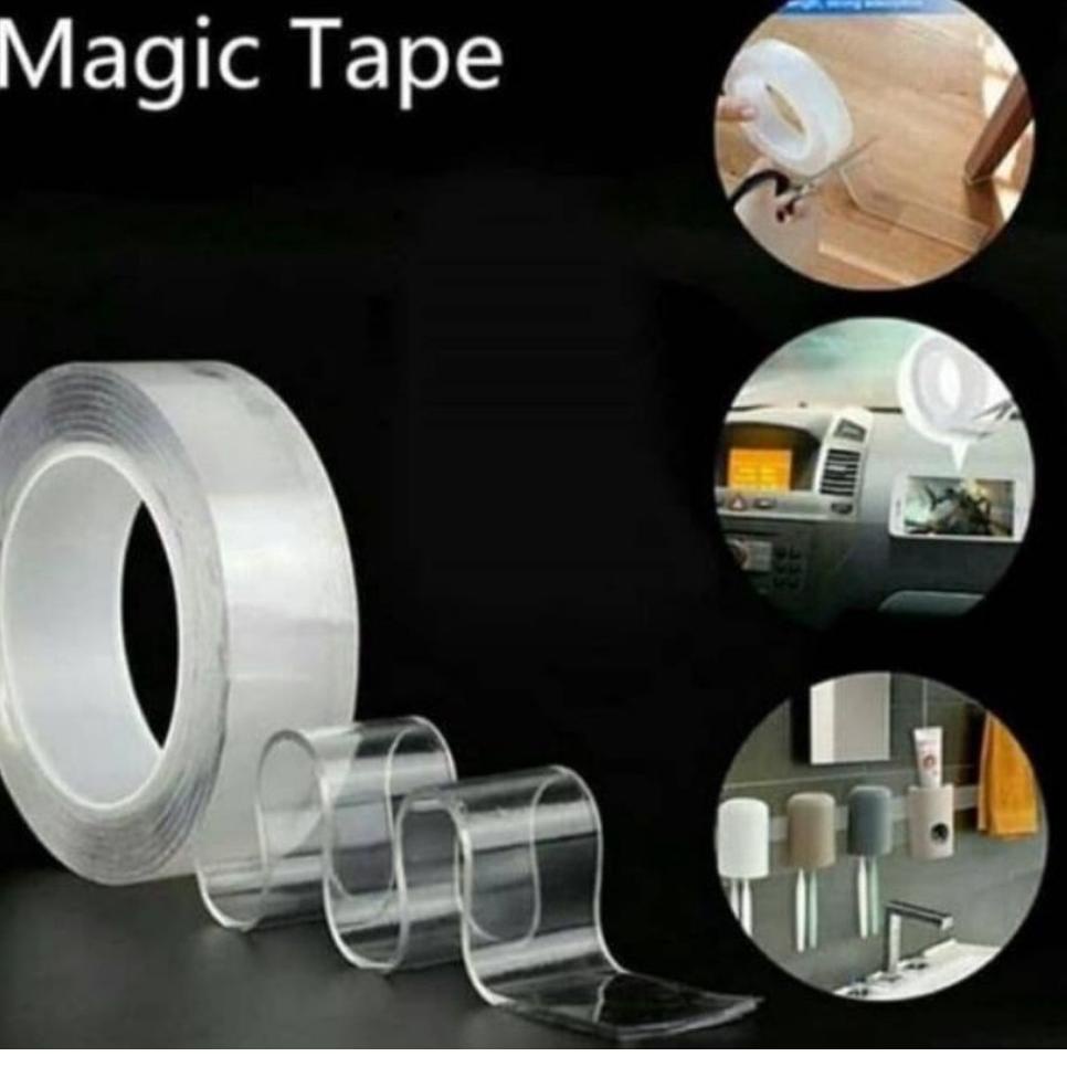 

[300Gram][1m,3m,5m]ISOLASI DINDING LEM DOUBLE TIP SUPER KUAT GRIP TAPE 100 CM LEM 8O71 71[strip]