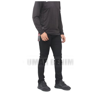 Celana Hitam Panjang Skinny Stretch Hitam Modis trendy Gaul kekinian