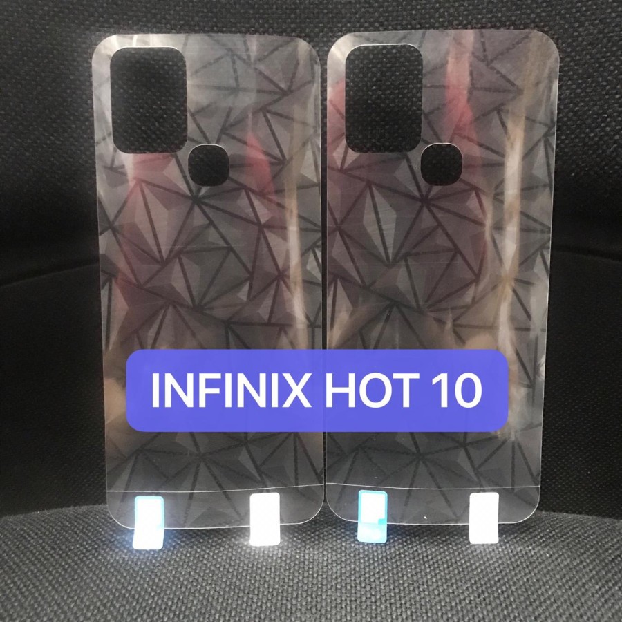 INFINIX HOT 8 9 10 10S 10 PLAY BACK SKIN DIAMOND 3D ANTI GORES