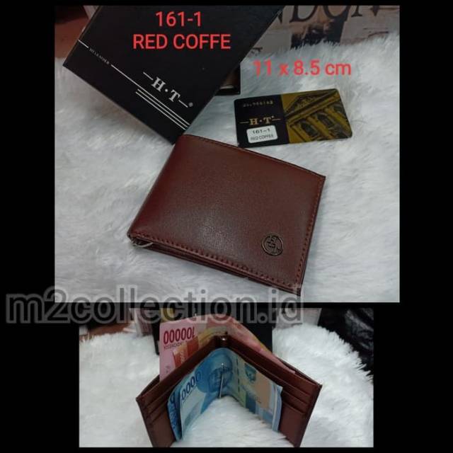 Dompet HT Money clip Leather Original