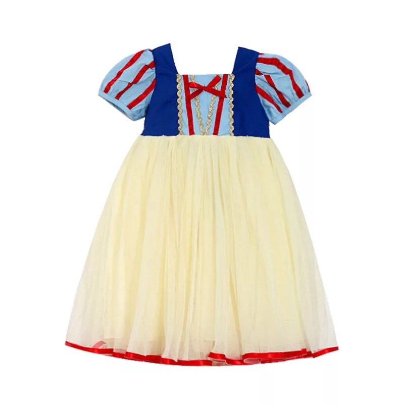 Dress Princess Anak Free Bando Merah Cantik Dress Anak Snow White Kostum Anak Perempuan Kostum Princess Snow White Dress Terusan Anak Lucu