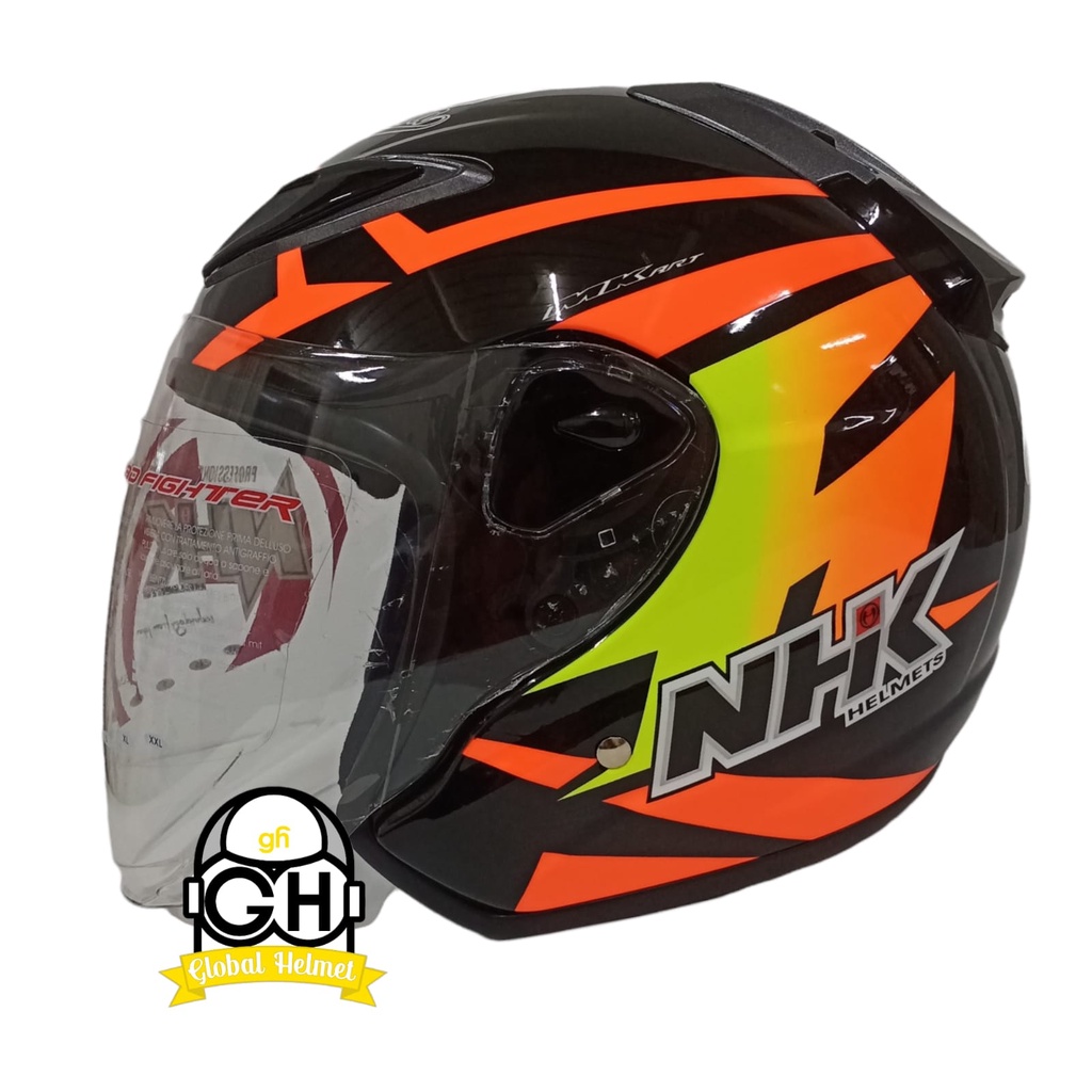 HELM NHK R6 HALF FACE GP EDITION RYUSEI #2 BLACK