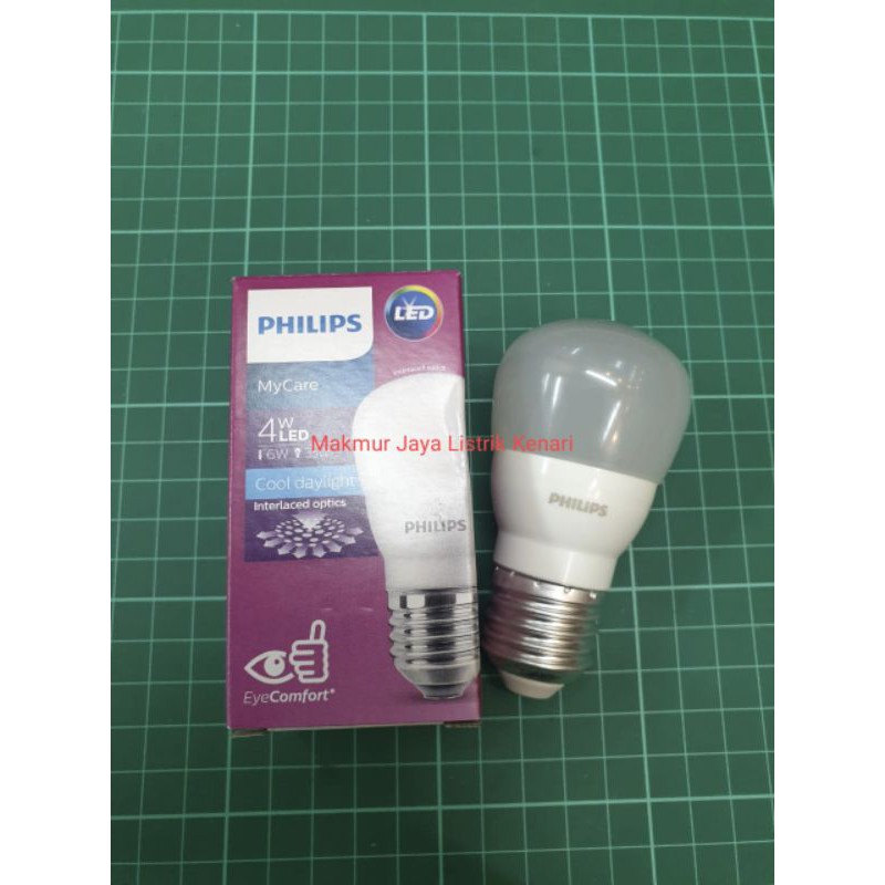 Philips Lampu LED MyCare Bulb 4w Putih Kuning 4 Watt CDL