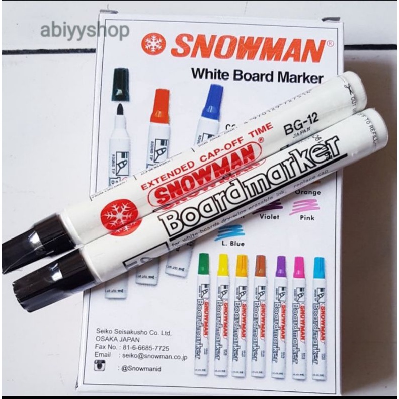 

Spidol Snowman Whiteboard BG-12