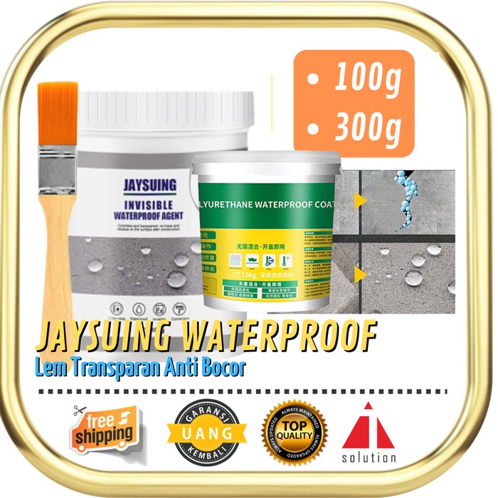 

Jaysuing Lem Transparan Anti Bocor 100g - sealant Invisible Waterproof - 300g