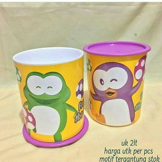 Tupperware playful canister (1) froggy/poppy