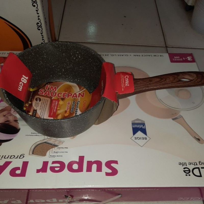 Cypruz Sauce Pan Marble 18 cm