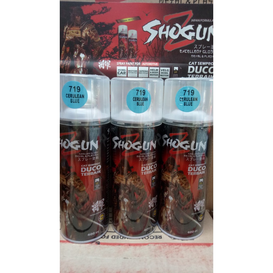 pilox pilox cat semprot duco shogunz shogun z cerulean blue 719 400cc biru langit