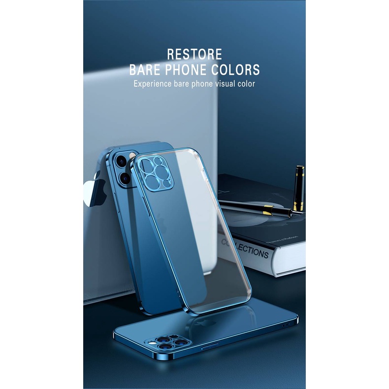 Casing Silikon Iphone 11 12 Pro Max Mini 7 8 Plus X Xs Max Xr Warna Matte Transparan