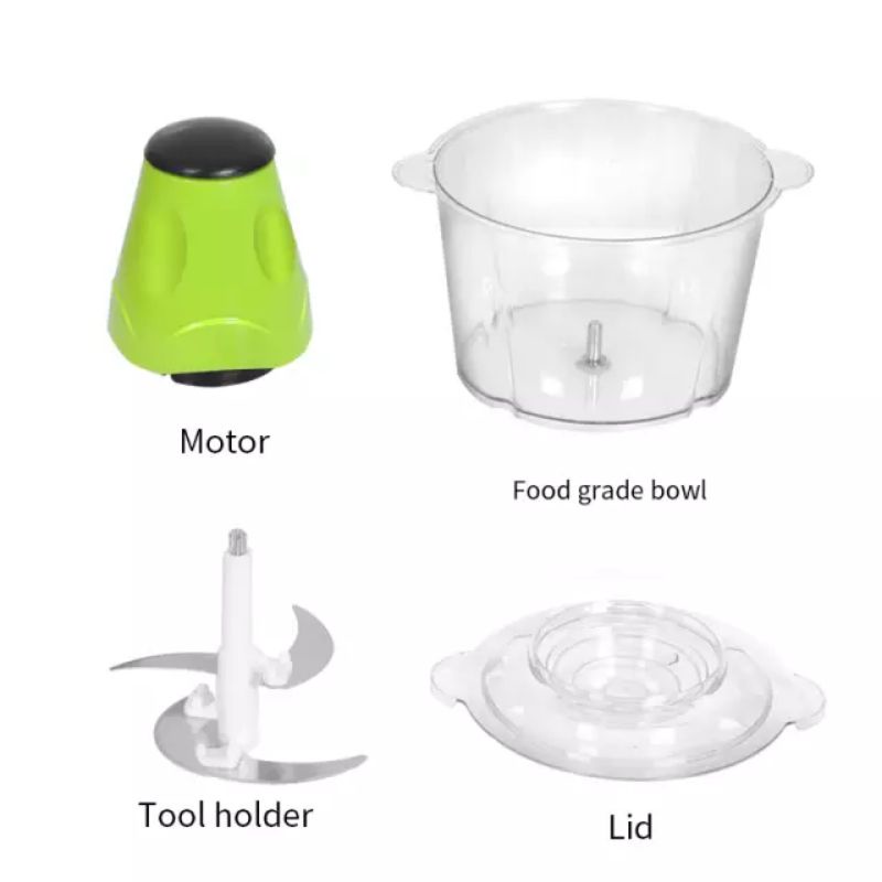 Blender Capsule Elektrik Portable Cutter Quatre Juicer /Daging/Bumbu 2 Liter