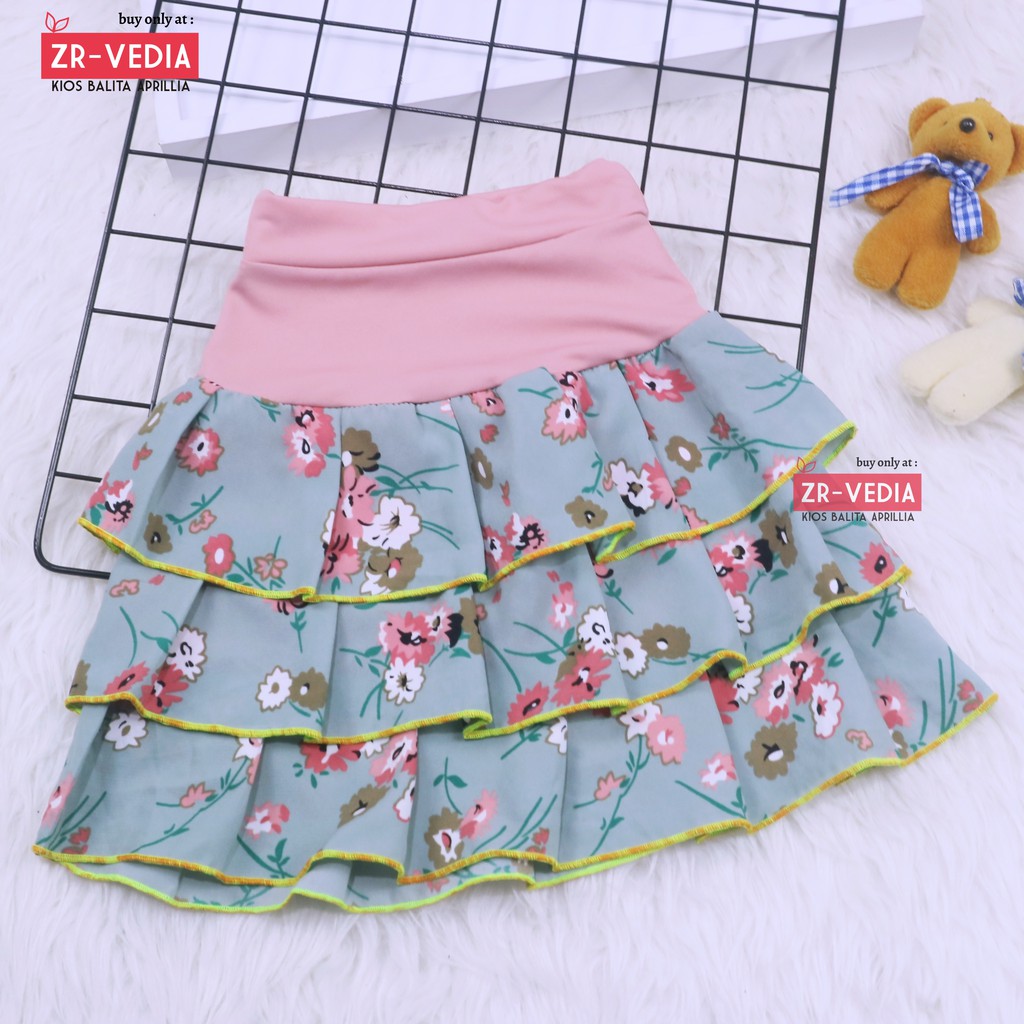 Sasha Skirt uk 2-3 Tahun / Rok Anak Perempuan Murah Skirt Pendek Polos Kaos Lucu Grosir Pakaian Adem