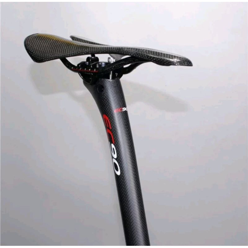 Seatpost Tiang Dudukan Jok Saddle Sepeda Full Carbon 400 x 31.6 MM EC90 Black Hitam Road Bike Mtb tiang sadel sepeda bahan carbon