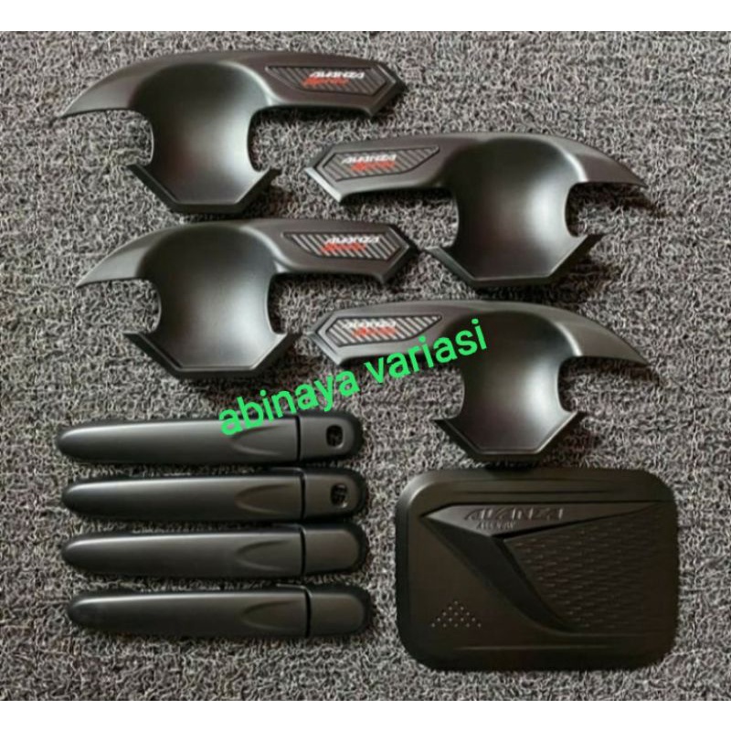 Paket Outer Handle Mobil AVANZA VELOZ 2019-2021 &amp; Tutup Tangki Hitam