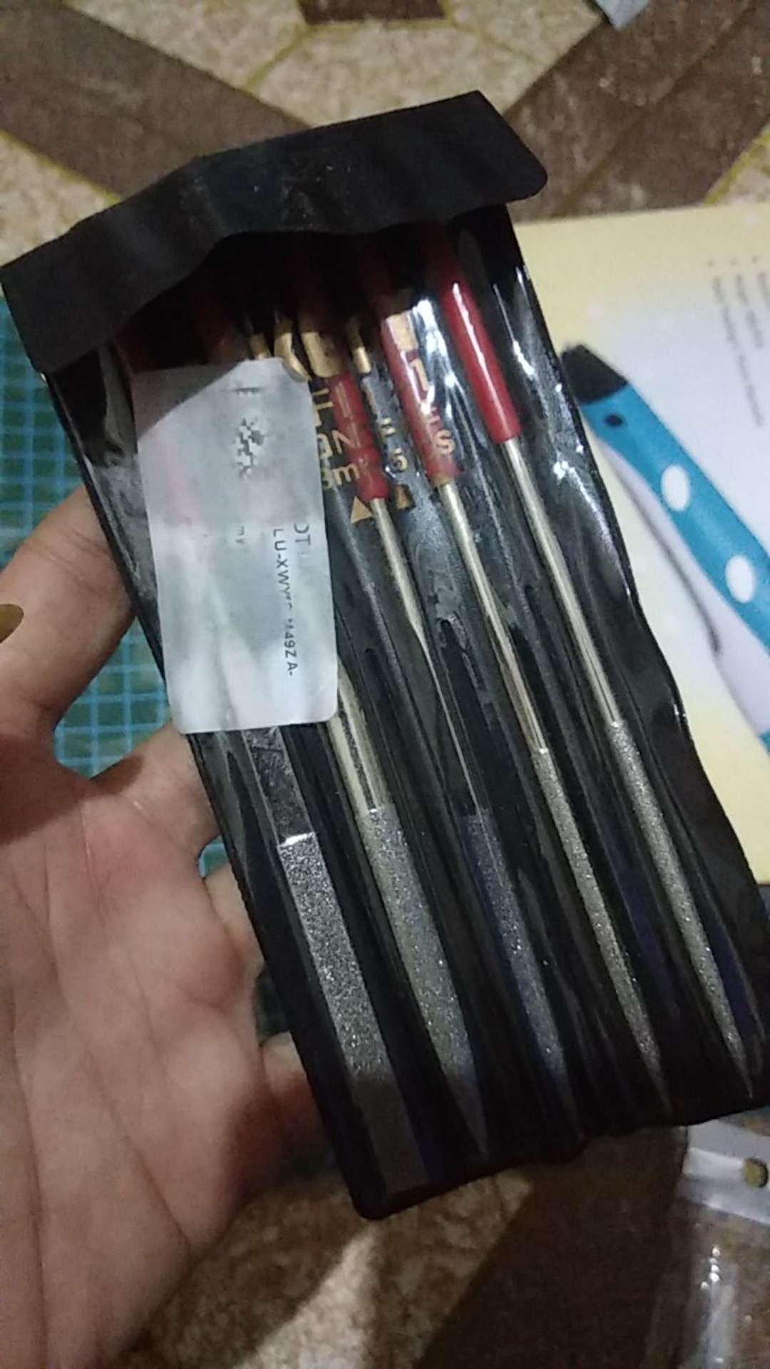 Isi 5pcs Alat Ukir Asah Kikir Logam Diamond Needle Files Carving Set