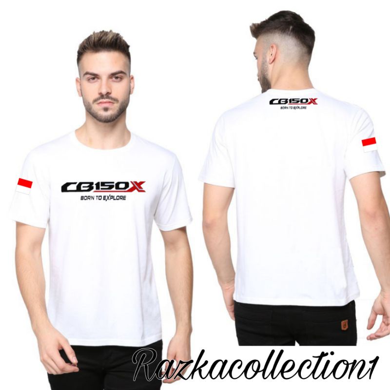 Baju Kaos CB150X Born To Explore / Kaos Otomotif Motor Honda CB150X Terbaru