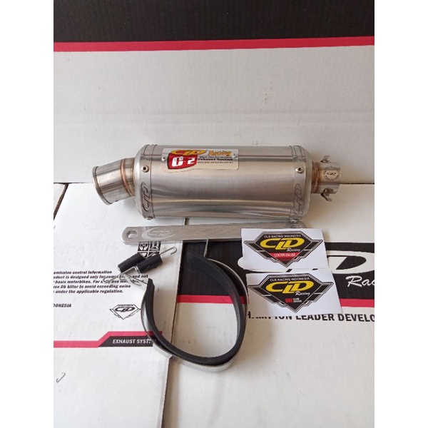 SELENCER SILENCER ONLY KNALPOT ORIGINAL CLD TIPE C2 OVAL/C3 OVAL INLET 38MM/50MM