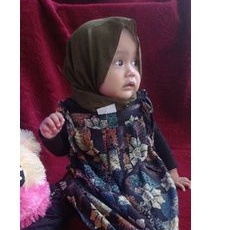 Dress Tali Kain Santung Rayon Tebal Adem 1-4 tahun