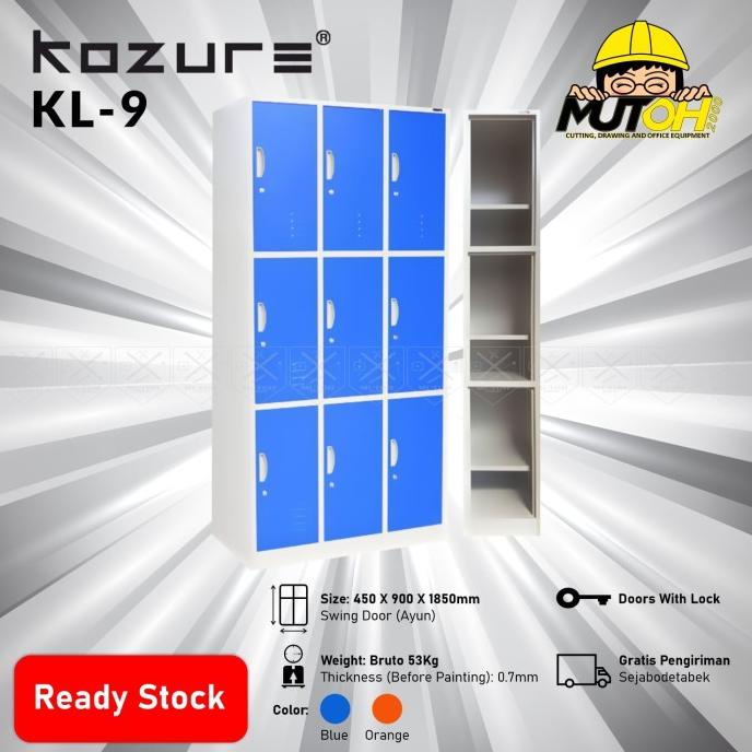 Jual SALE NOW LOKER LOCKER LEMARI KABINET BESI 9 PINTU KOZURE KL-9 ...