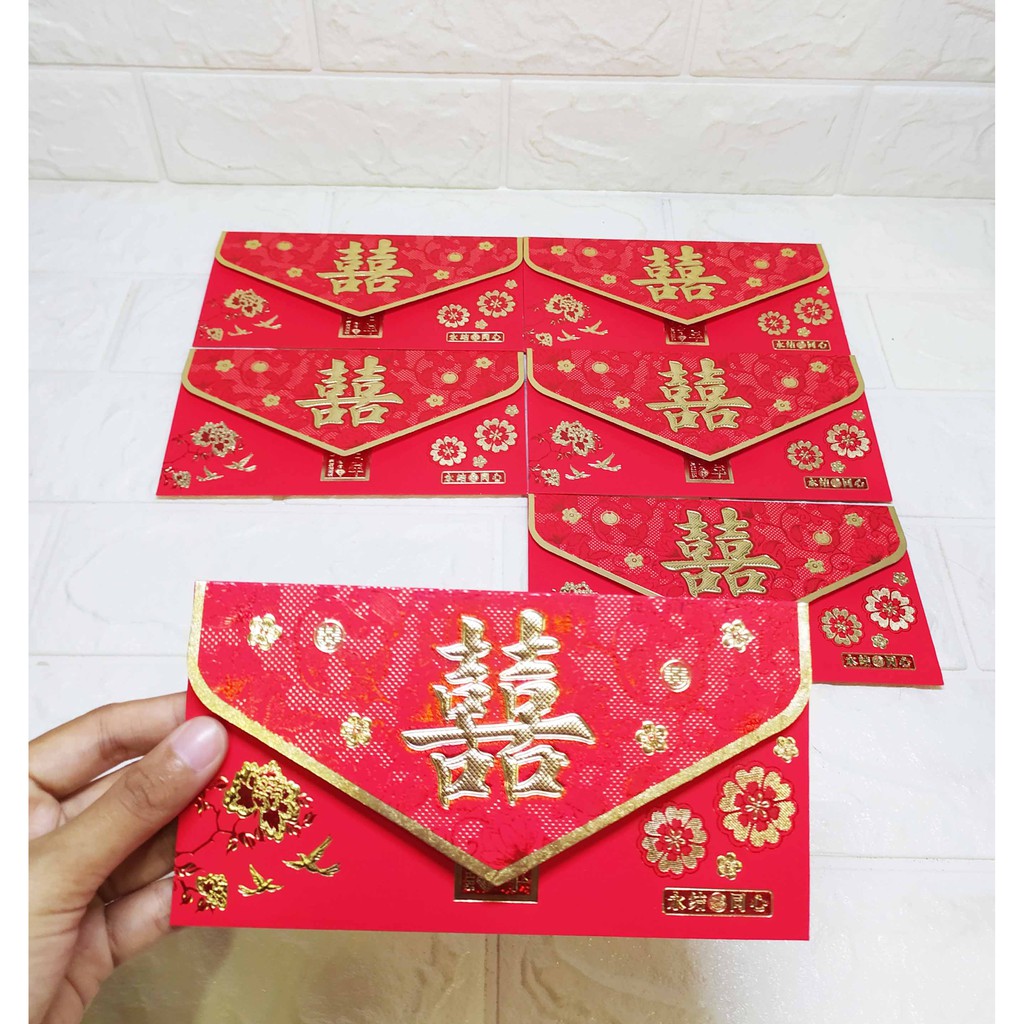 Angpao Sanghi Clutch Besar Ekslusif Tebal Elegant isi 6 pcs
