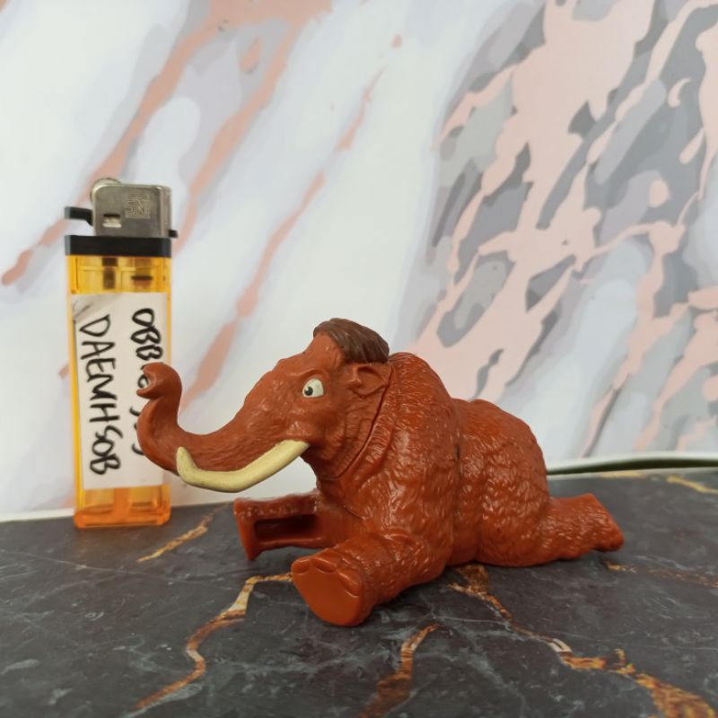 Figure mammoth ice age figur mainan gajah hewan dinosaurus miniatur preloved second bekas