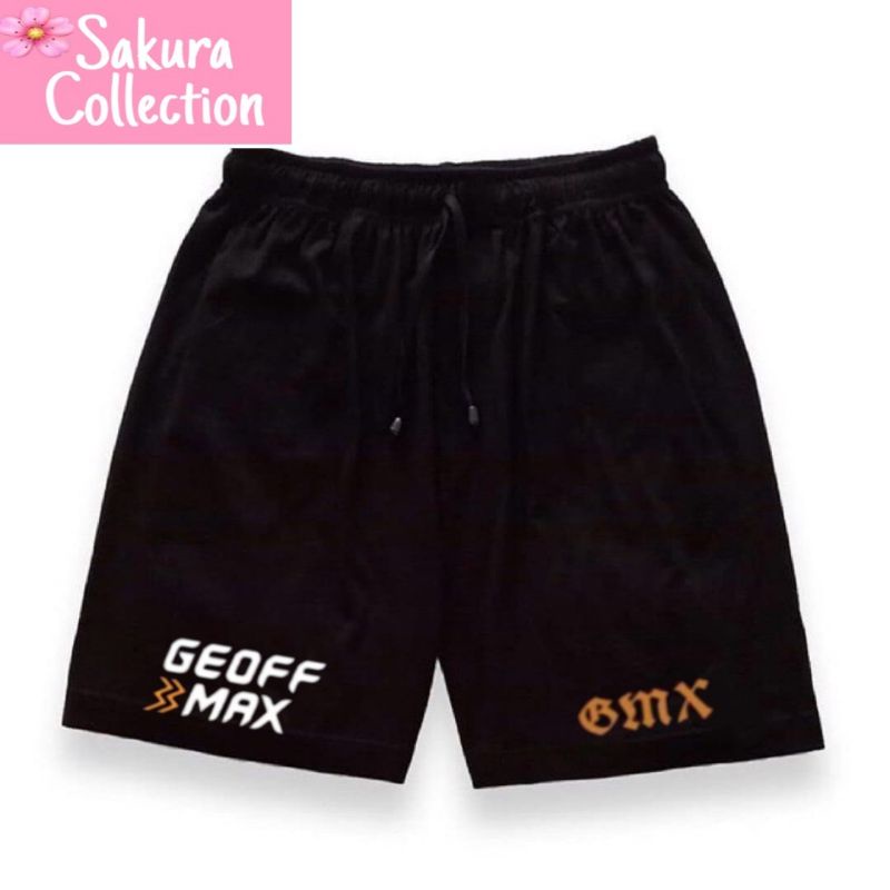 BOXER GMX - GEOFF MAX / Celana Pendek Hitam - PRIA/WANITA - Celana