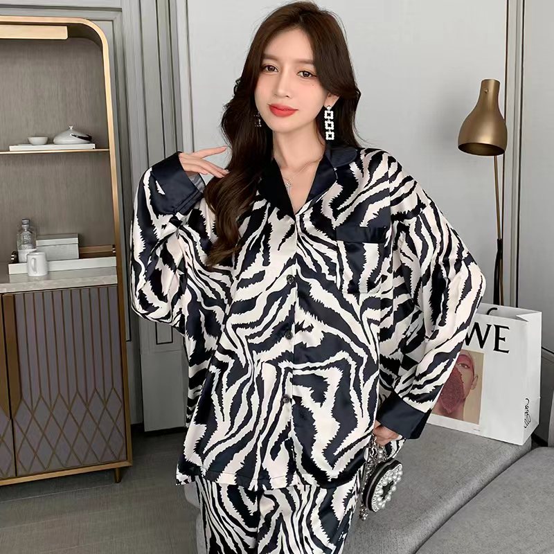 Baru Korea Wanita Piyama/Zebra Print Homewear Set