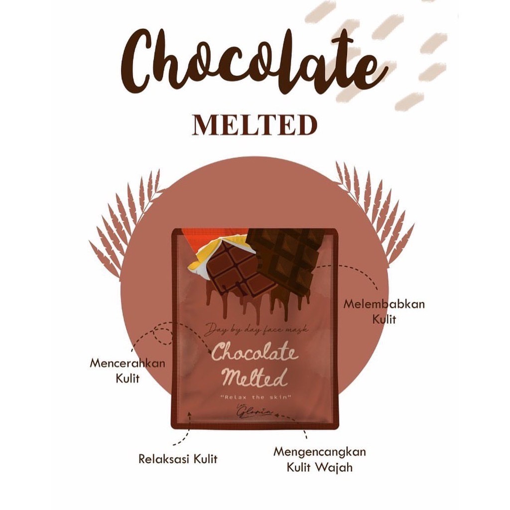 [TERMURAH SESHOPEE!] KEMASAN BARU MASKER WAJAH ORGANIK BY LEA GLORIA 20GR ORGANIC MASK 20 GR GRAM-CHOCOLATE MELTED 🍫