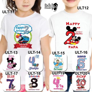 Gratis Cetak Nama Baju  Kaos Couple  Keluarga  Ulang  Tahun  