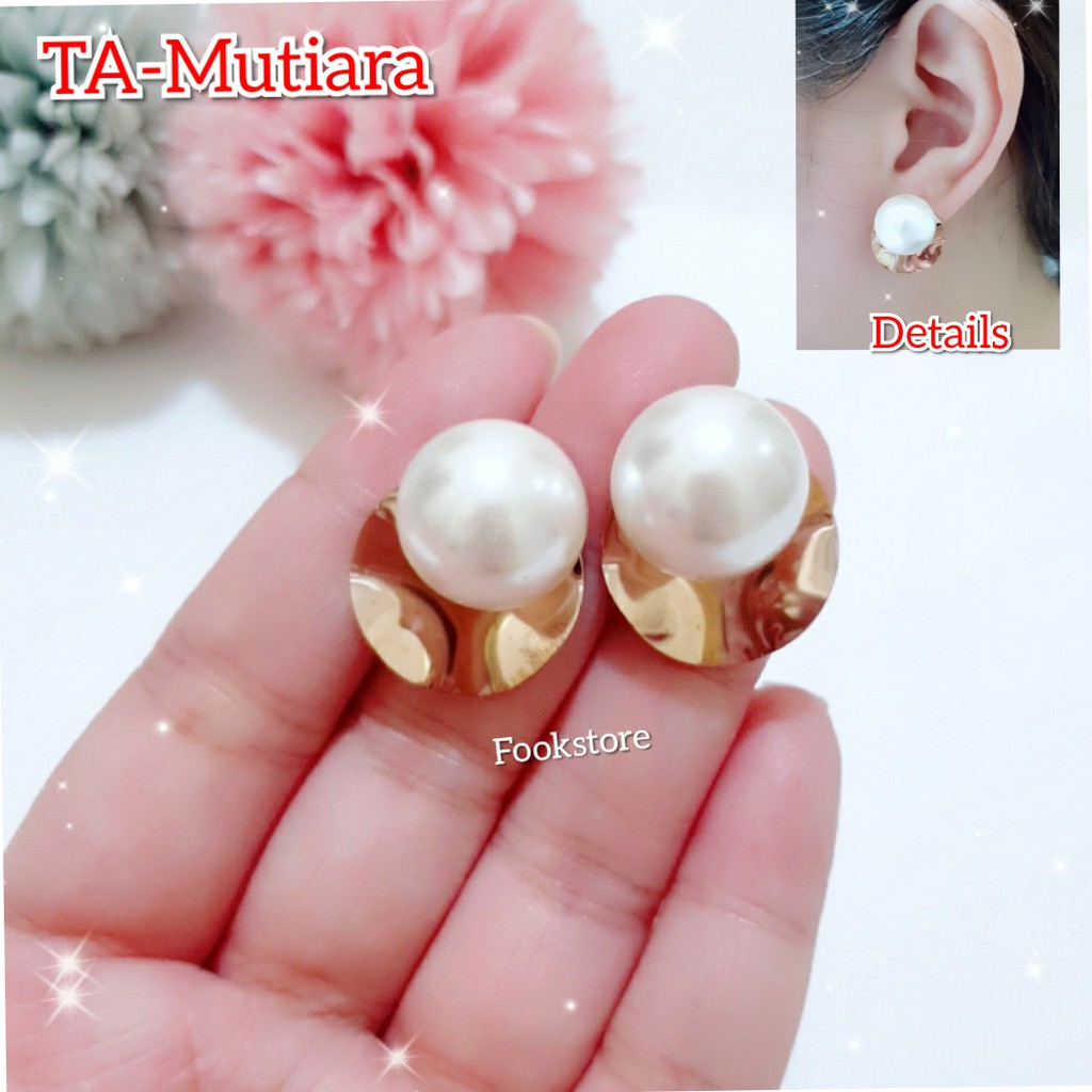 TERBARU ANTING WANITA TITANIUM/ ANTI KARAT MODEL JURAI KUPU