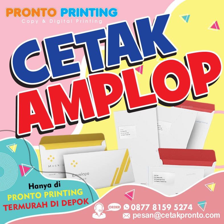 

Pronto Printing Cetak Amplop Folio Putih - Cetak 1 Warna - Ukuran 24x35cm