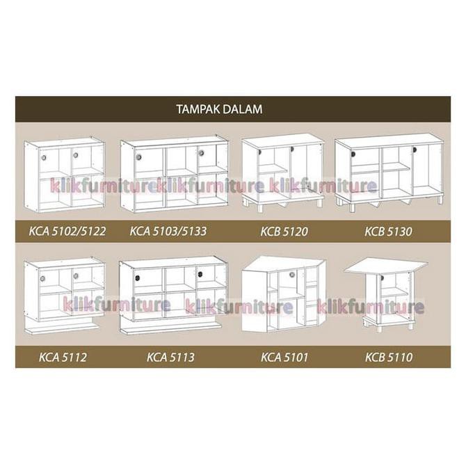 READY COD KCA 5112 Sucitra Kitchen Set Atas 2 Pintu BOOM SALE Kode 853