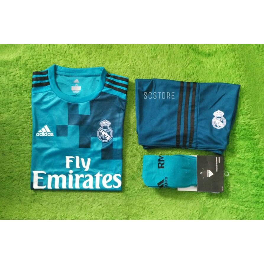 Jersey Real Madrid 3rd 2017/2018 17/18 FULLSET Grade Ori
