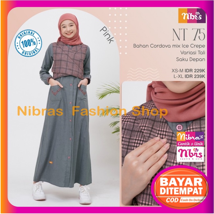 Nibras Teen Terbaru 2022 Gamis Setelan Rok Nibras Remaja Promo Setelan Anak Remaja Tanggung NT 75