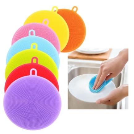 Spons Cuci Piring Silikon / Kitchen Sponge