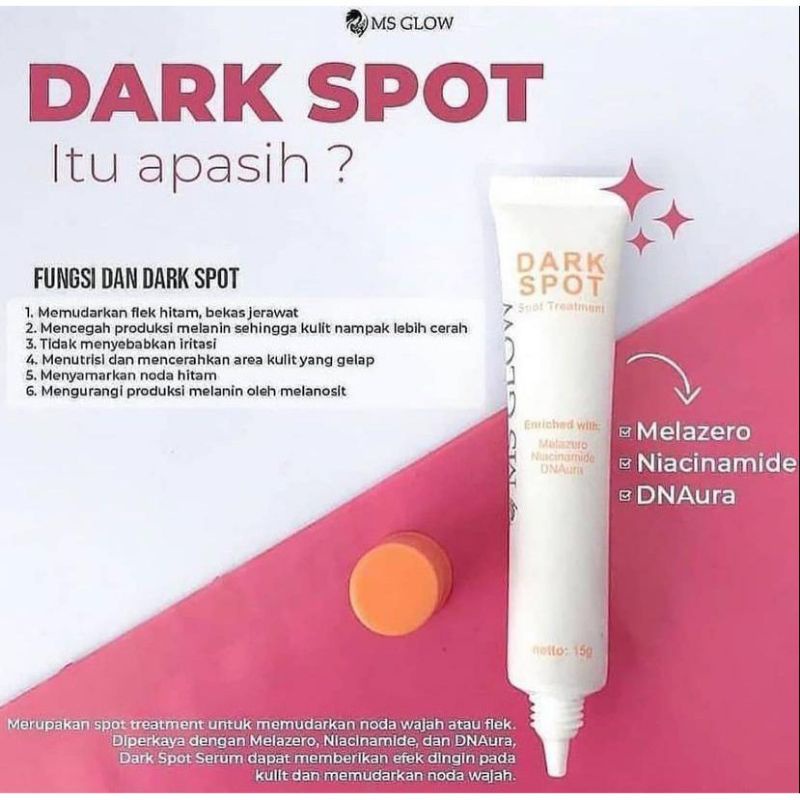 Ms Glow Dark Spot Serum Penghilang Flek Hitam/ Serum Penghilang Flek