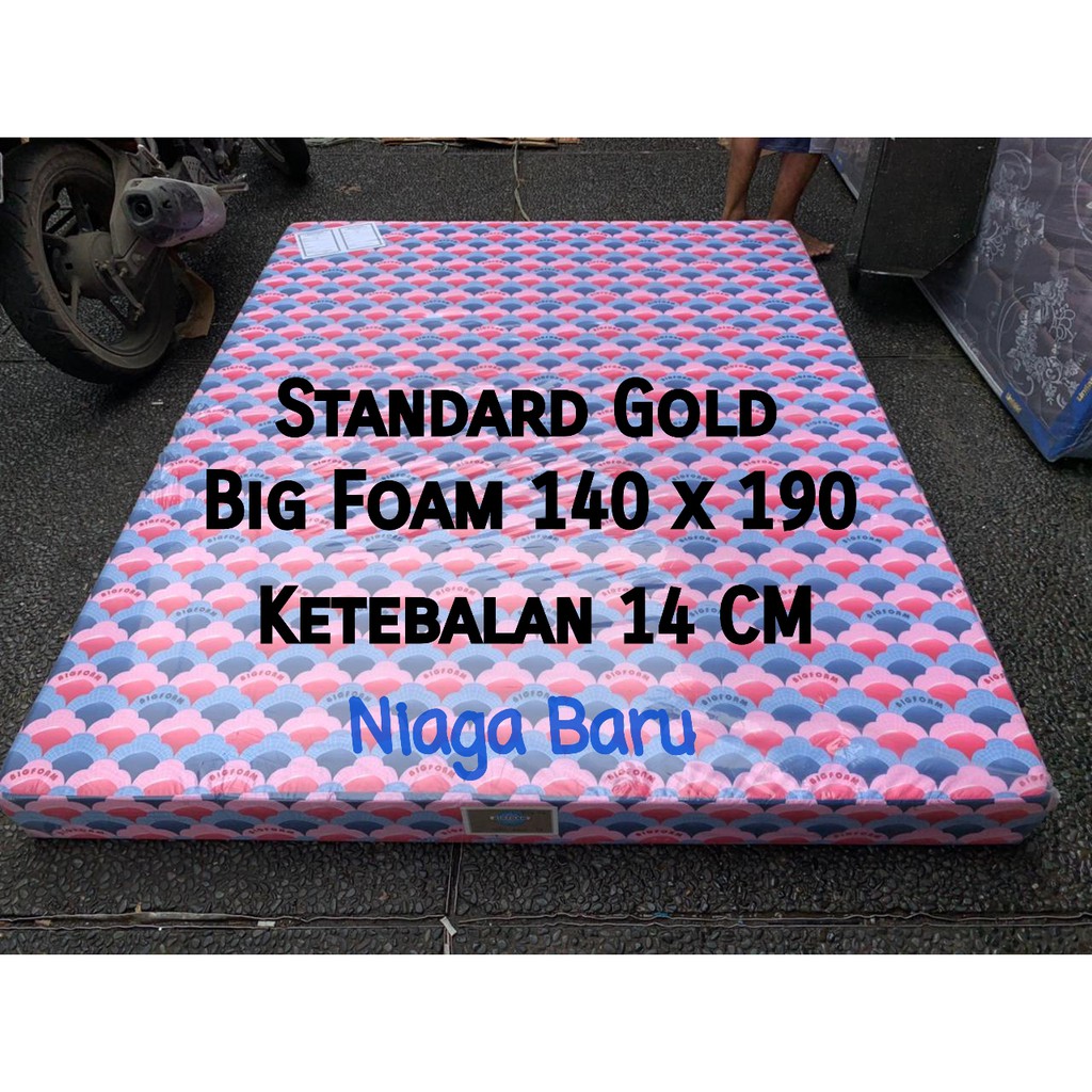 KASUR BUSA BIG FOAM 140X190x14 Cm Standar GOLD  Khusus Bogor DAN GOJEK