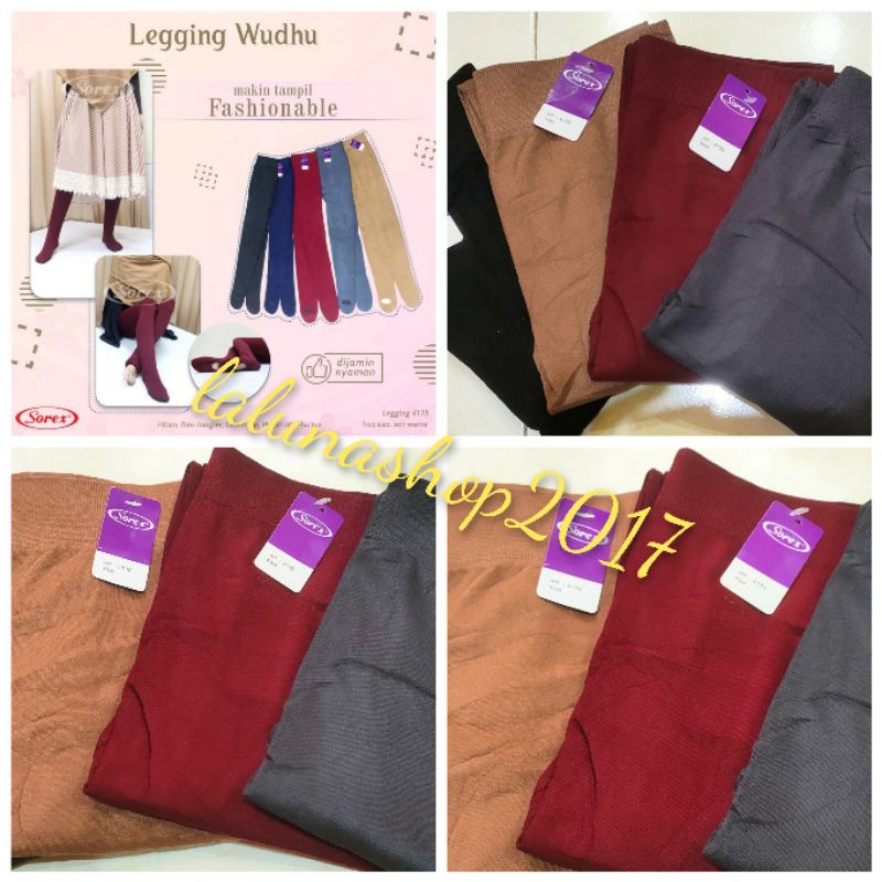 Sorex legging wudhu 4135 Nyaman dipakainya fit to M - XXL