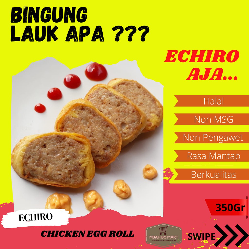 

frozen food surabaya home made chicken egg roll chiken bento echiro 350gr e01