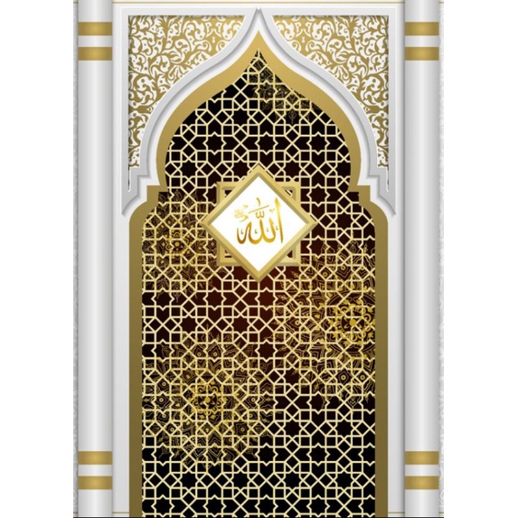 Wallpaper Custom Motif MIHRAB KABAH ISLAMI