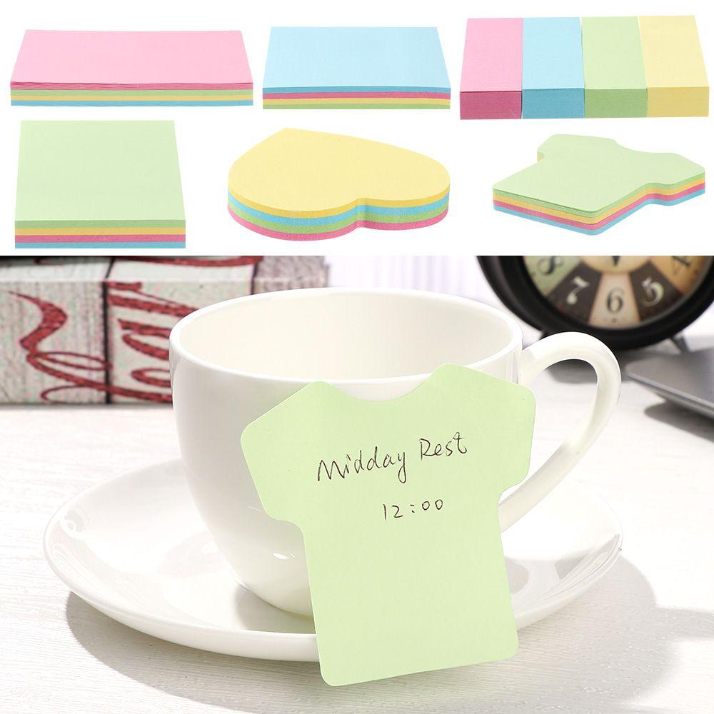 Nanas Sticky Note Pads Self-Adhesive Candy Color Home Kertas Nota Sederhana