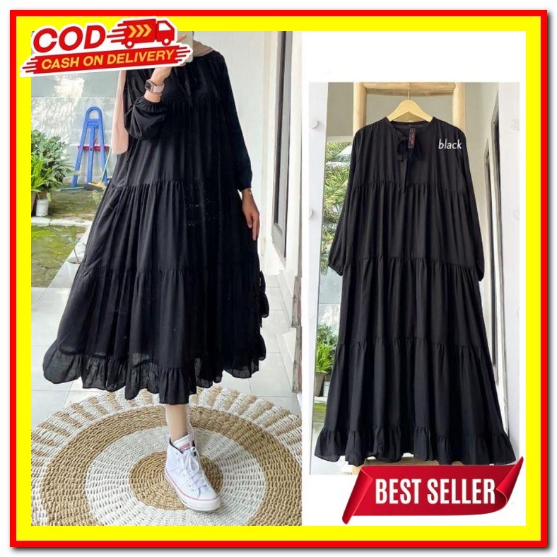 Atasan Wanita Remaja Kekinian Baju Tunik Kotak Kotak Terbaru Batik Dre Rachel Long Tunik  | Sojin