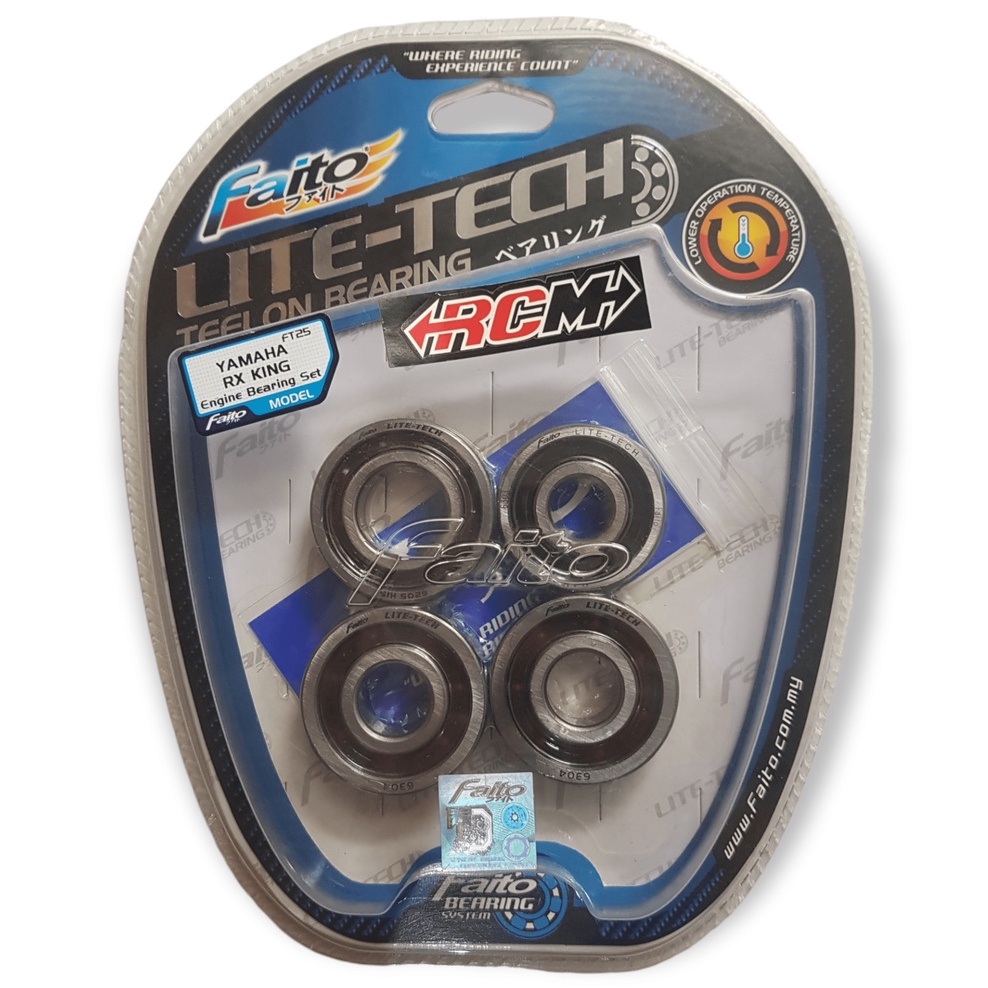 BEARING LAKER LAHER ENGINE MESIN SET RXKING RX KING RX-KING RXS RX SPESIAL SPECIAL ORI ORIGINAL FAITO LITE TECH LITETECH ASLI